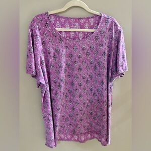 J Jill size 3X Pure Jill, Eliptical Tee, shirt-sleeve, Pima cotton, EUC